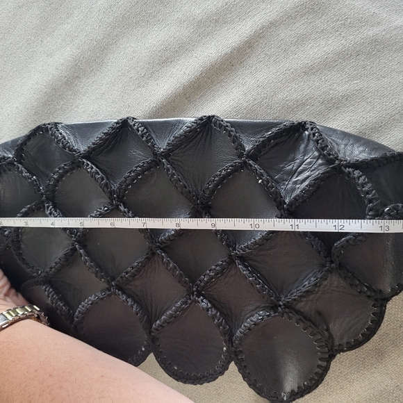 Vintage PU-leather look patchwork bag - Picture 7 of 9